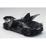 Miniatura Lamborghini Aventador Lp750-4 Sv Nero Autoart 1/18