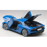 Miniatura Lamborghini Aventador S Blue Auto Art 1/18