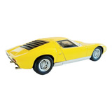 Miniatura Lamborghini Miura Sv Yellow 1972 1:18 Autoart 