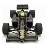 Miniatura Lotus Renault 98t Ayrton Senna 1986 Escala 1/18