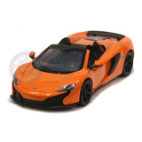 Miniatura Mclaren 650s Spider Conversível Laranja 1/24