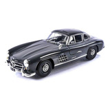 Miniatura Mercedes 300 Sl Coupé 1955 1:18 Minichamps Cinza