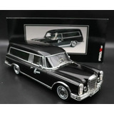 Miniatura Mercedes Benz 600 1965 Funeral Car Schuco 1/18