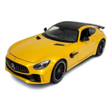 Miniatura Mercedes-benz Amg Gt-r Amarelo Welly