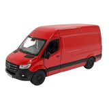 Miniatura Mercedes-benz Sprinter - Escala 1/48 ( Vermelha )