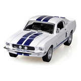 Miniatura Metal Shelby Gt-500 Branco 1967