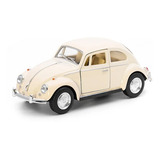 Miniatura Metal Volkswagen Fusca Bege 1967