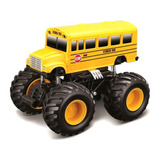 Miniatura Monster Truck Ônibus Estudantil Fresh Metal Maisto