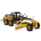 Miniatura Motoniveladora Patrola Caterpillar 18m3 1/50 Cor Amarelo