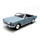 Miniatura Mustang Conversível 1964 1/2 Azul Motormax 1/24