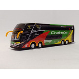 Miniatura Ônibus Cratéus New G7 Dd 4 Eixos 30 Centímetros. 