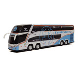 Miniatura Ônibus Emtram G7 4 Eixos 2 Andares 30cm