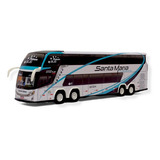 Miniatura Ônibus Santa Maria Turismo Invictus Dd 4 Eixos
