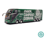Miniatura Ônibus Time Palmeiras Maior Campeão