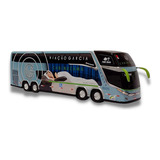 Miniatura Ônibus Viação Garcia Cabine Cama New G7 - 30cm