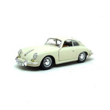 Miniatura Porsche 356b Coupe 1961 Creme Bburago 1/24