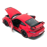 Miniatura Porsche 911 Gt3 2022 Vermelho 1/18 Maisto