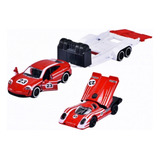 Miniatura Porsche Taycan / 917 + Prancha 1:60-1:64 Majorette
