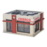 Miniatura Prédio Comercial 06 Farmácia 1:87 Ho Dio Studios