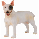 Miniatura Realista Bull Terrier Macho Pintado A Mão Collecta