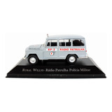 Miniatura Rural Willys Rádio Patrulha Veículos
