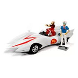 Miniatura Speed Racer Mach 5 C/bonecos Auto World 1/18