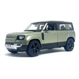 Miniatura Suv Land Rover Defender 110 2022 1:24 Burago Verde
