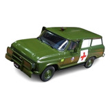 Miniatura Veraneio Ambulância Exército 1977 1:43