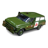 Miniatura Veraneio Ambulância Exército 1977 1:43