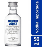 Miniatura Vodka Absolut 50ml Mini Garrafa Original