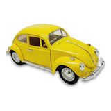 Miniatura Volkswagen Fusca 1/18 Metal Coleção Decoração