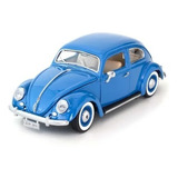 Miniatura Volkswagen Fusca Azul 1955 Burago