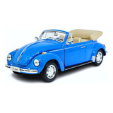Miniatura Volkswagen Fusca Beetle Azul Claro