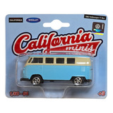 Miniatura Volkswagen Kombi 1963 California Minis 1/64