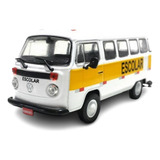 Miniatura Volkswagen Kombi Escolar Veiculo De Serviço 1:43