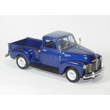 Miniatura Welly Pick Up Chevrolet Azul 1953 Escala 1/24