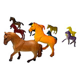 Miniaturas Cavalos Selvagens Wild Horse Plástico C/ 10 Uni