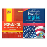 Minidicionário Escolar Inglês + Espanhol Dicionário