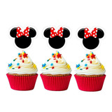Minnie Vemelha 48 Topper Tag Para Cupcake 01