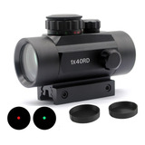 Mira Holográfica 1x40 Red Dot Trilho 11mm E 20mm Caça