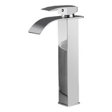 Misturador Cascata Monocomando Lavatório Mesa Alta Metal