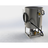 Misturador De Calda Para Drone Inox 300 L C/motobomba 3 Cv