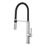 Misturador Docol Preto Monocomando Para Bancada De Cozinha