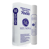 Mix Nova Branco Lençol Descartavel Papel Hospitalar Maca 70x50 Cx 10 Rolos