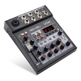 Mixer 5 Canais Bluetooth Efeitos Msv-502bt Voik Profissional