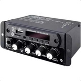 Mixer Amplificado Bt 120.2 Boog Bluetooth Usb P10 P/ Carro