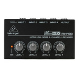 Mixer Compacto Behringer Micromix Mx400 - New Model Black