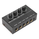 Mixer De Som 4 Canais Linha Estéreo Compacto Baixo Ruído