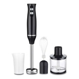 Mixer Moedor Alimento Batedor Misturador Elétrico 4 Em 1 Cor Preto 110v