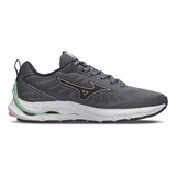 Mizuno Wave Dynasty 5 Cor Chumbo/rosa - Feminino Adulto 39 Br 
